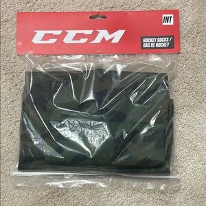 CCM Camouflage Hockey Socks. Intermediate size